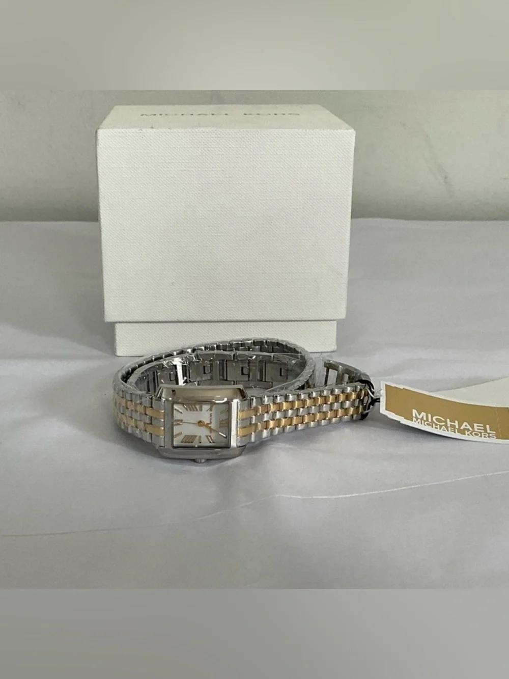 MICHAEL MICHAEL KORS PETITE EMERY TWO-TONE DOUBLE WRAP WATCH